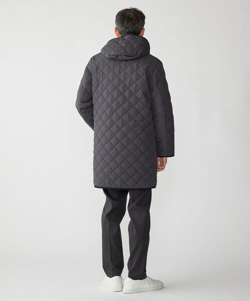 SHIPS（シップス）の「SHIPS:〈手洗い可能〉NETPLUS(R) キルティング フード コート（その他アウター・メンズ・チャコールグレー/ブラック・SMALL/MEDIUM/LARGE/X-LARGE）」の6枚目の写真