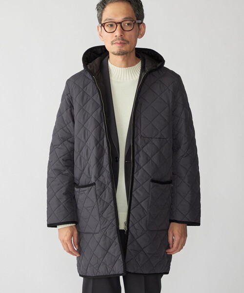 SHIPS（シップス）の「SHIPS:〈手洗い可能〉NETPLUS(R) キルティング フード コート（その他アウター・メンズ・チャコールグレー/ブラック・SMALL/MEDIUM/LARGE/X-LARGE）」の8枚目の写真