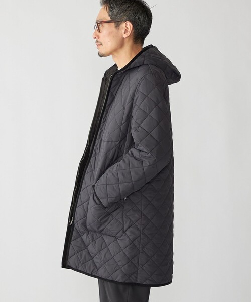 SHIPS（シップス）の「SHIPS:〈手洗い可能〉NETPLUS(R) キルティング フード コート（その他アウター・メンズ・チャコールグレー/ブラック・SMALL/MEDIUM/LARGE/X-LARGE）」の9枚目の写真
