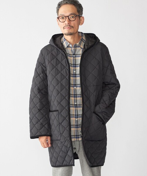 SHIPS（シップス）の「SHIPS:〈手洗い可能〉NETPLUS(R) キルティング フード コート（その他アウター・メンズ・チャコールグレー/ブラック・SMALL/MEDIUM/LARGE/X-LARGE）」の12枚目の写真