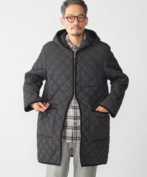 SHIPS（シップス）の「SHIPS:〈手洗い可能〉NETPLUS(R) キルティング フード コート（その他アウター・メンズ・チャコールグレー/ブラック・SMALL/MEDIUM/LARGE/X-LARGE）」の13枚目の写真
