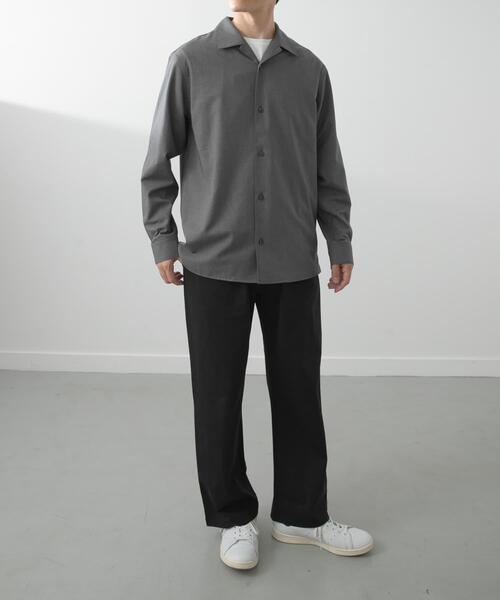 ITEMS URBANRESEARCH(アイテムズ アーバンリサーチ)の「FINE WOOL Blend Shirts(シャツ/ブラウス・メンズ・オフホワイト/グレー/ネイビー・MEDIUM/LARGE)」の7枚目の写真