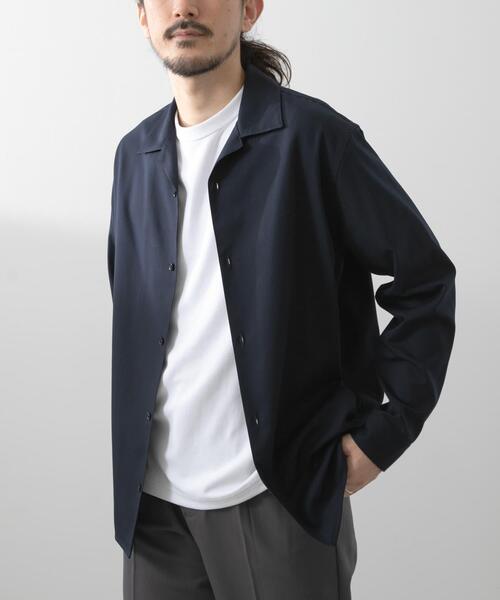 ITEMS URBANRESEARCH(アイテムズ アーバンリサーチ)の「FINE WOOL Blend Shirts(シャツ/ブラウス・メンズ・オフホワイト/グレー/ネイビー・MEDIUM/LARGE)」の19枚目の写真