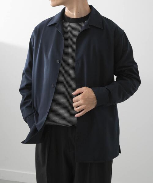 ITEMS URBANRESEARCH(アイテムズ アーバンリサーチ)の「FINE WOOL Blend Shirts(シャツ/ブラウス・メンズ・オフホワイト/グレー/ネイビー・MEDIUM/LARGE)」の22枚目の写真