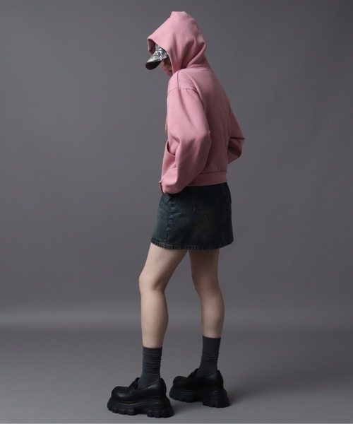 SEQUENZ（シークエンズ）】SQNZ NEW O.G LOGO LINE STONE FADE ZIP P/K