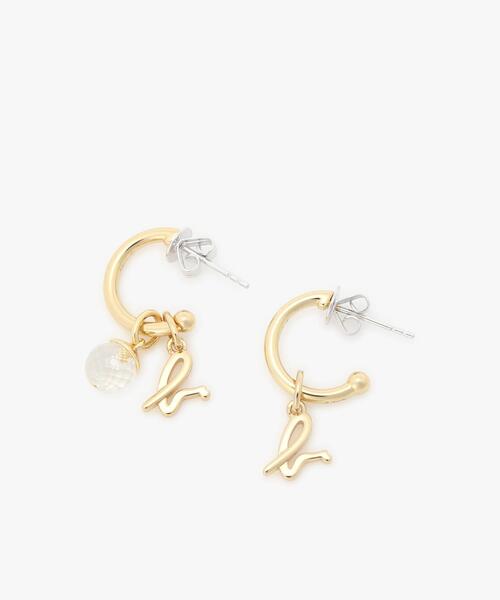 ストーンピアス ”White Quartz”