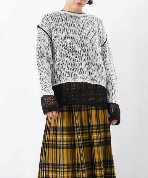 LUCA/LADY LUCK LUCA（ルカ/レディラックルカ）の「LC/LLL モヘア混ルーズニット（ニット/セーター・レディース・ブルー/ピンク/ブラック・FREE）」の11枚目の写真