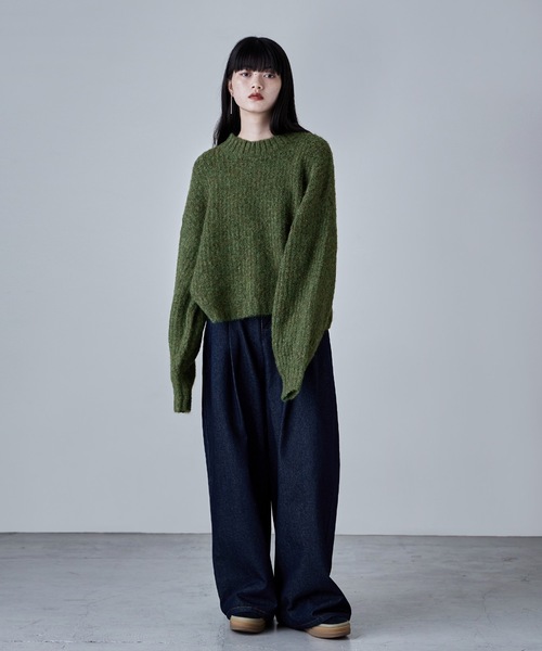 etoll.（エトル）の「アルパカタッチニットPO（ニット/セーター・レディース・チャコール/ネイビー/ブラウン/グリーン・M）」の21枚目の写真