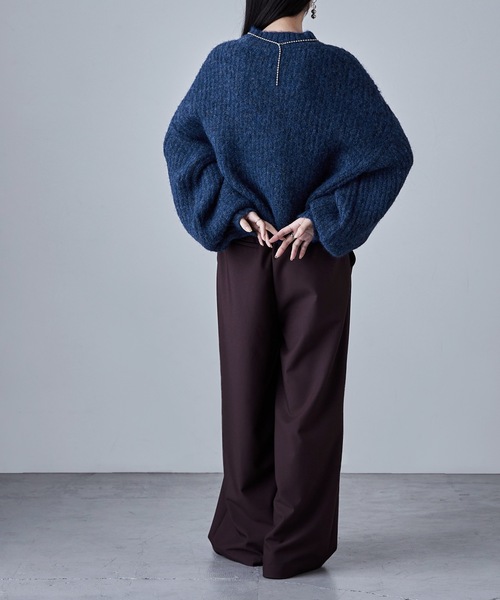 etoll.（エトル）の「アルパカタッチニットPO（ニット/セーター・レディース・チャコール/ネイビー/ブラウン/グリーン・M）」の13枚目の写真