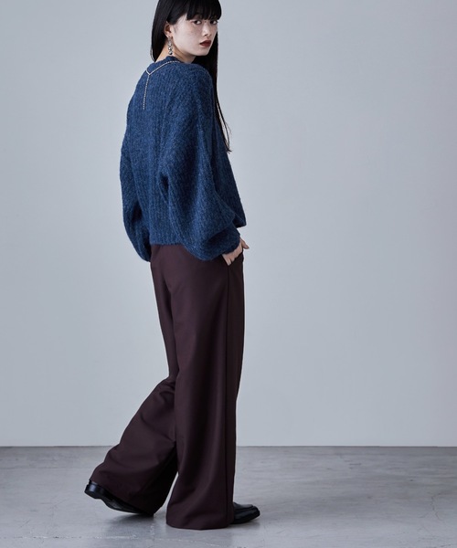 etoll.（エトル）の「アルパカタッチニットPO（ニット/セーター・レディース・チャコール/ネイビー/ブラウン/グリーン・M）」の16枚目の写真