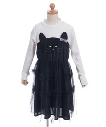 axes femme（アクシーズファム）の「もふもふくろねこＯＰ（ワンピース・キッズ）」