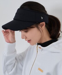 JUN&ROPE'（ジュンアンドロペ）の「ダンボールニットつば広バイザー（サンバイザー）」