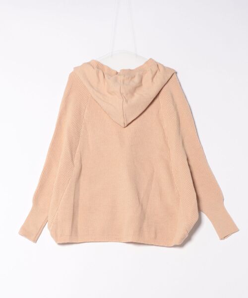 STYLEBLOCK（スタイルブロック）の「フード付きニットカーディガン（カーディガン/ボレロ・レディース・ブラウン/ダークブルー/ダークグレー/レッド・FREE）」の9枚目の写真