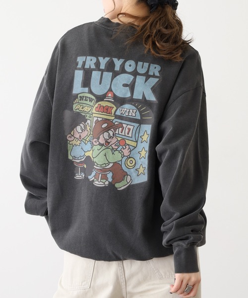 in the attic(インジアティック)の「NEW JACK ピグメントトレーナー(スウェット・メンズ・ベージュ/ブラック・L/M)」の15枚目の写真