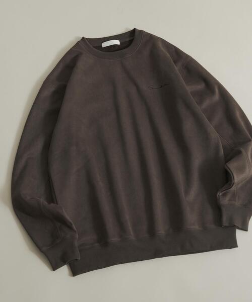 セール】『ユニセックス』シシュウフェイクスエードクルーネック