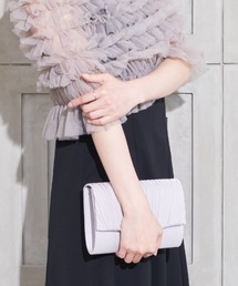 Cupid Heart | 【Cupid Heart】結婚式用！ラメプリーツサテンクラッチバッグ(クラッチバッグ)