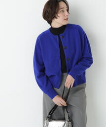 human woman | ◆【ウォッシャブル】ミドルゲージウールクルーネックカーディガン(カーディガン/ボレロ)