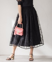 Viaggio Blu | フェザーフラワースカート≪洗濯機で洗える≫(スカート)