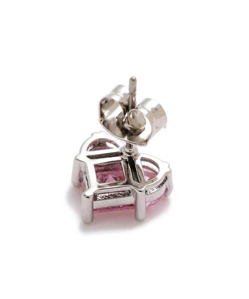 JILL by JILL STUART（ジルバイジルスチュアート）の「◇Cubic ハートピアス（ピアス（両耳用）・レディース・シルバー/ピンク・FREE）」の21枚目の写真