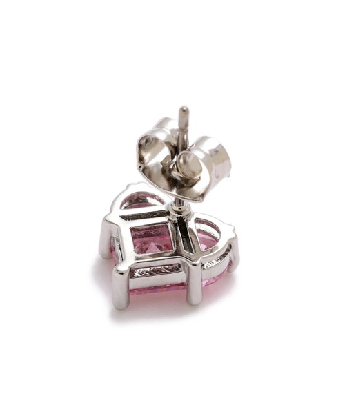 JILL by JILL STUART（ジルバイジルスチュアート）の「◇Cubic ハートピアス（ピアス（両耳用）・レディース・シルバー/ピンク・FREE）」の13枚目の写真