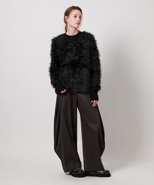 ASTRAET（アストラット）の「＜ASTRAET＞シャギー クルーネックニット（ニット/セーター・レディース・グレー系/ブラック/ピンク・FREE）」の9枚目の写真