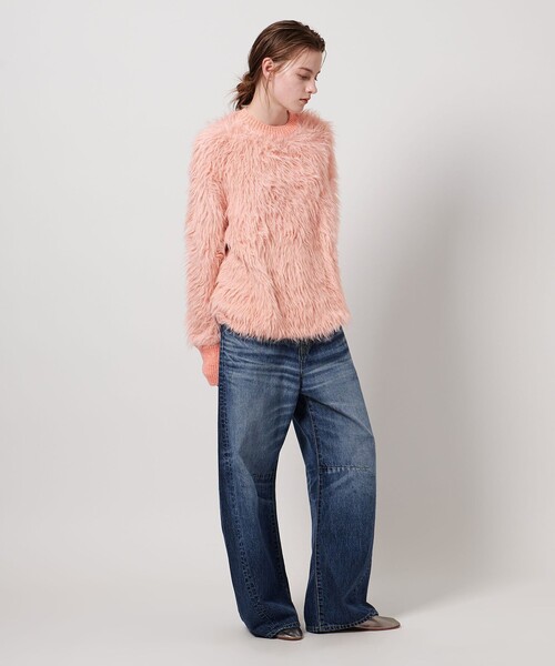 ASTRAET（アストラット）の「＜ASTRAET＞シャギー クルーネックニット（ニット/セーター・レディース・グレー系/ブラック/ピンク・FREE）」の12枚目の写真