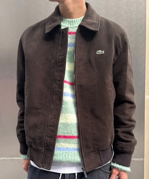 LACOSTE(ラコステ)の「パデッドモールスキンジャケット / 中綿ブルゾン(ブルゾン・メンズ・ダークブラウン/ベージュ・46/48/50/52)」の2枚目の写真