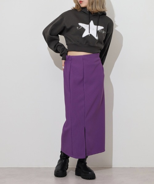 STARTER BLACK LABEL（スターターブラックレーベル）の「STARTER LADYS スウェットショート丈プリントプルパーカー 裏起毛（パーカー・レディース・ブラック/ホワイト/チャコール/ホワイト系その他2/ブラック系その他2/グレー系その他2・M/L）」の17枚目の写真