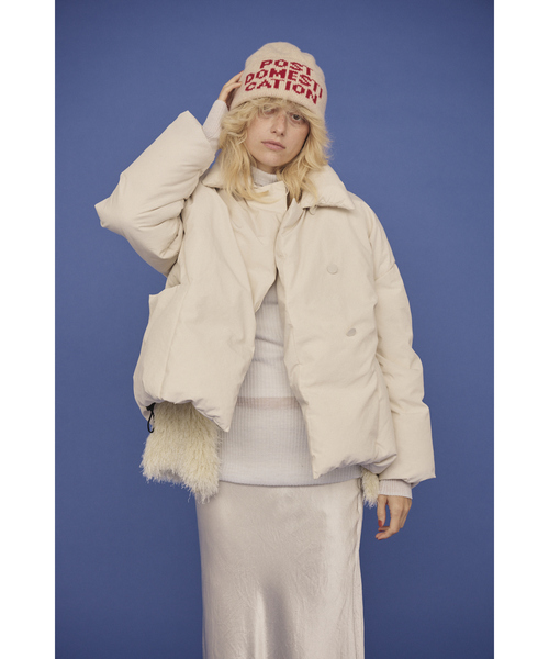 Rouge vif（ルージュヴィフ）の「【2サイズ展開】アップサイクルダウンコート（ダウンジャケット/コート・レディース・チャコールグレー/アイボリー・36/38）」の5枚目の写真