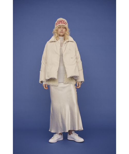 Rouge vif（ルージュヴィフ）の「【2サイズ展開】アップサイクルダウンコート（ダウンジャケット/コート・レディース・チャコールグレー/アイボリー・36/38）」の16枚目の写真