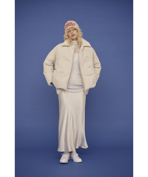 Rouge vif（ルージュヴィフ）の「【2サイズ展開】アップサイクルダウンコート（ダウンジャケット/コート・レディース・チャコールグレー/アイボリー・36/38）」の17枚目の写真