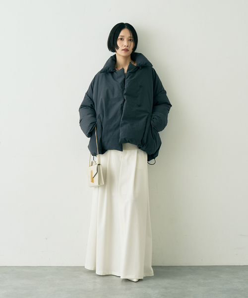 Rouge vif（ルージュヴィフ）の「【2サイズ展開】アップサイクルダウンコート（ダウンジャケット/コート・レディース・チャコールグレー/アイボリー・36/38）」の18枚目の写真