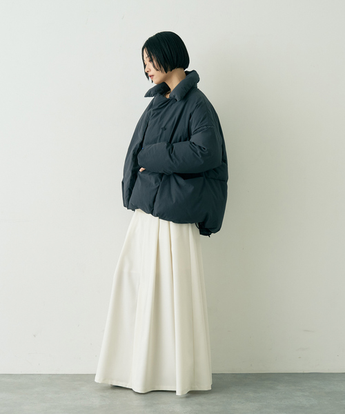 Rouge vif（ルージュヴィフ）の「【2サイズ展開】アップサイクルダウンコート（ダウンジャケット/コート・レディース・チャコールグレー/アイボリー・36/38）」の19枚目の写真