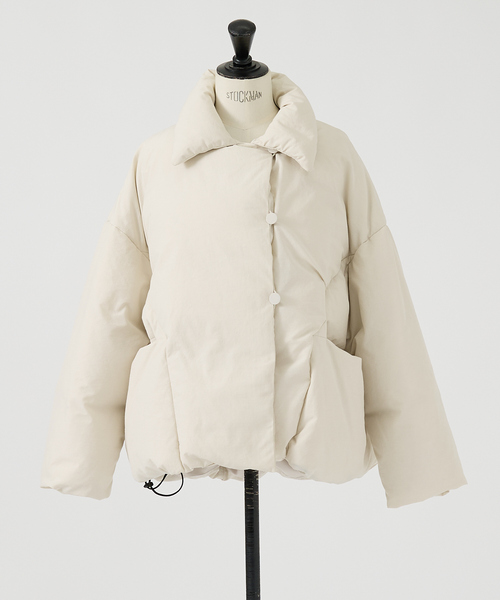 Rouge vif（ルージュヴィフ）の「【2サイズ展開】アップサイクルダウンコート（ダウンジャケット/コート・レディース・チャコールグレー/アイボリー・36/38）」の21枚目の写真