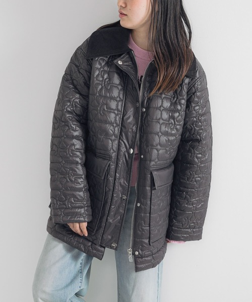 GANNI Shiny Quilt Midi Jacket（ダウンジャケット/コート）｜GANNI