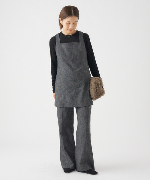 IENA(イエナ)の「《追加2》リヨセルカシミヤロングTシャツ(Tシャツ/カットソー・レディース・ホワイト/ライトグレー/ブラック/ピンク・FREE)」の13枚目の写真