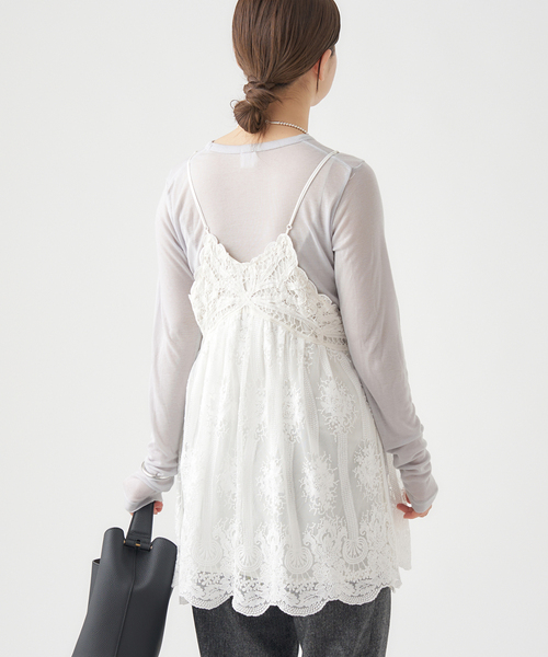 IENA(イエナ)の「《追加2》リヨセルカシミヤロングTシャツ(Tシャツ/カットソー・レディース・ホワイト/ライトグレー/ブラック/ピンク・FREE)」の21枚目の写真