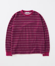 メンズのTシャツ/カットソー（レッド/赤色系・ボーダー柄