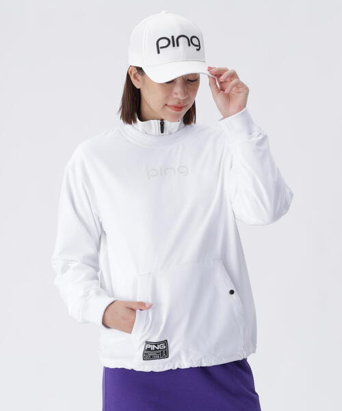PING(ピン)の「【PING APPAREL】ツインレイヤードアウター <GOLD> (LADIES)(ブルゾン・レディース・ブラック/グレー/イエロー/ホワイト・S/M/LL/L)」の2枚目の写真