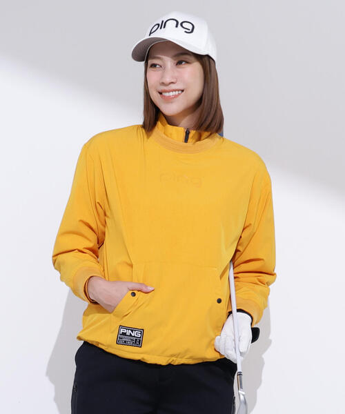 PING(ピン)の「【PING APPAREL】ツインレイヤードアウター <GOLD> (LADIES)(ブルゾン・レディース・ブラック/グレー/イエロー/ホワイト・S/M/LL/L)」の4枚目の写真