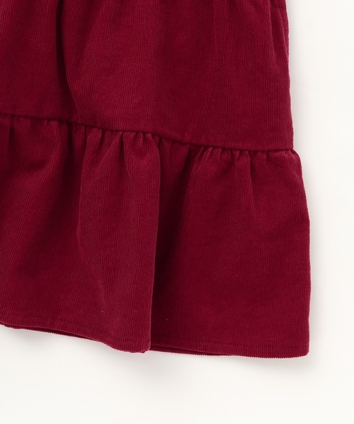 petit main(プティマイン)の「コーデュロイティアードワンピース(ワンピース・キッズ・ライトグリーン/レッド/ラベンダー/ライトベージュ・80cm/90cm/120cm/110cm/100cm/130cm)」の15枚目の写真