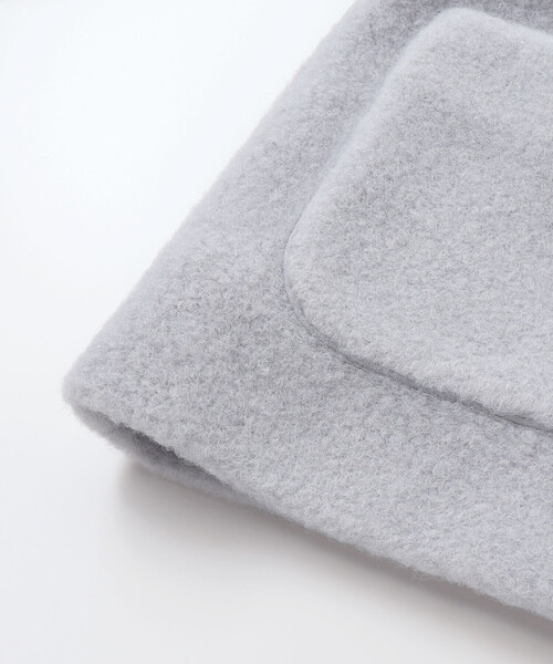 BeBe（ベベ）の「丸襟ボアショートコート（ステンカラーコート・キッズ・オフホワイト/ブルー・150cm/140cm/100cm/120cm/110cm/130cm）」の17枚目の写真