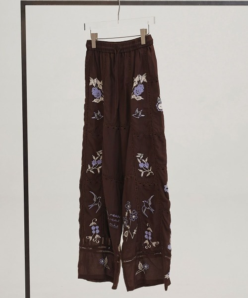 TODAYFUL（トゥデイフル）の「TODAYFUL　Embroidery Patchwork Trousers エンブロイダリーパッチワークトラウザーズ/12610719（その他パンツ・レディース・キナリ/バーガンディー・36）」の17枚目の写真