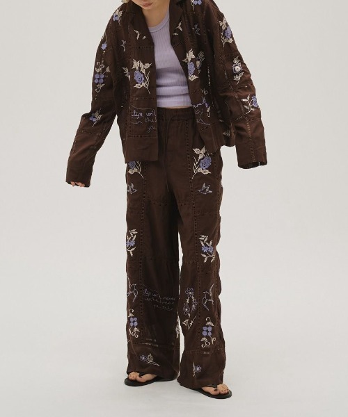 TODAYFUL（トゥデイフル）の「TODAYFUL　Embroidery Patchwork Trousers エンブロイダリーパッチワークトラウザーズ/12610719（その他パンツ・レディース・キナリ/バーガンディー・36）」の19枚目の写真