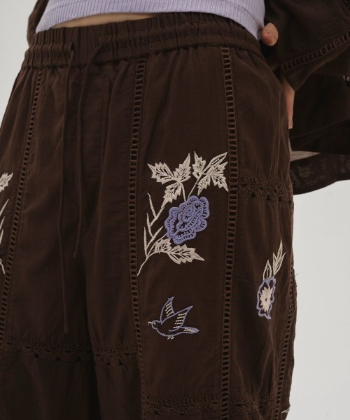 TODAYFUL（トゥデイフル）の「TODAYFUL　Embroidery Patchwork Trousers エンブロイダリーパッチワークトラウザーズ/12610719（その他パンツ・レディース・キナリ/バーガンディー・36）」の20枚目の写真