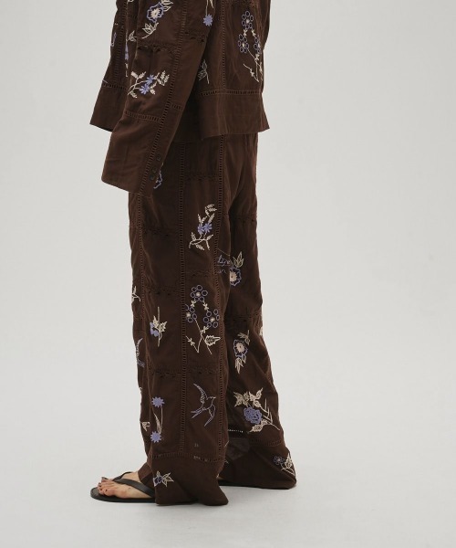TODAYFUL（トゥデイフル）の「TODAYFUL　Embroidery Patchwork Trousers エンブロイダリーパッチワークトラウザーズ/12610719（その他パンツ・レディース・キナリ/バーガンディー・36）」の14枚目の写真
