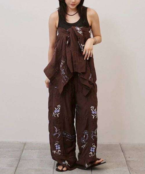TODAYFUL（トゥデイフル）の「TODAYFUL　Embroidery Patchwork Trousers エンブロイダリーパッチワークトラウザーズ/12610719（その他パンツ・レディース・キナリ/バーガンディー・36）」の8枚目の写真