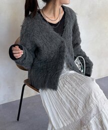 【WEB限定】ロングシャギーカーディガン