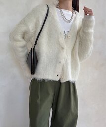 【WEB限定】ロングシャギーカーディガン