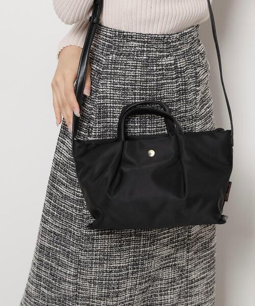 ESPERANZA(エスペランサ)の「肩楽 2WAYミニショルダーギャザーバッグ(ショルダーバッグ・レディース・ブラック系8/ライトパープル/ブラウン系8/ベージュ系8・FREE)」の2枚目の写真